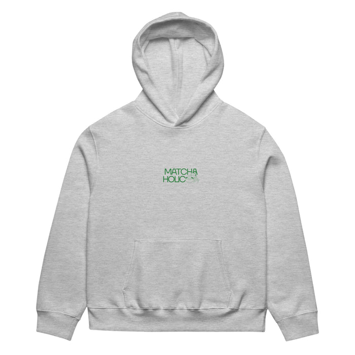 04| GREY MATCHAHOLIC MATCHA CLUB OVERSIZED HOODIE