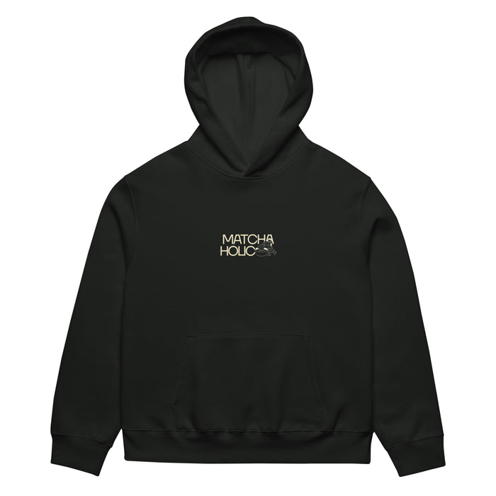 02| BLACK MATCHAHOLIC MATCHA CLUB OVERSIZED HOODIE